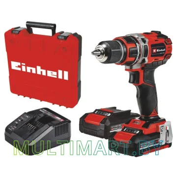 Дрель-шуруповерт Einhell TE-CD 18/50 Li BL 4513896 (с 2-мя АКБ, кейс)